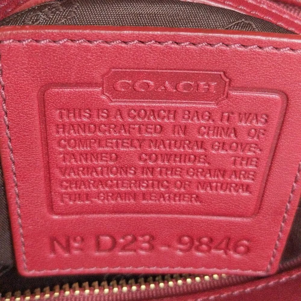 COACH Luxurious Red ♥️ Y2K Vintage Mini Tote Bag 9846 - Picture 6 of 12
